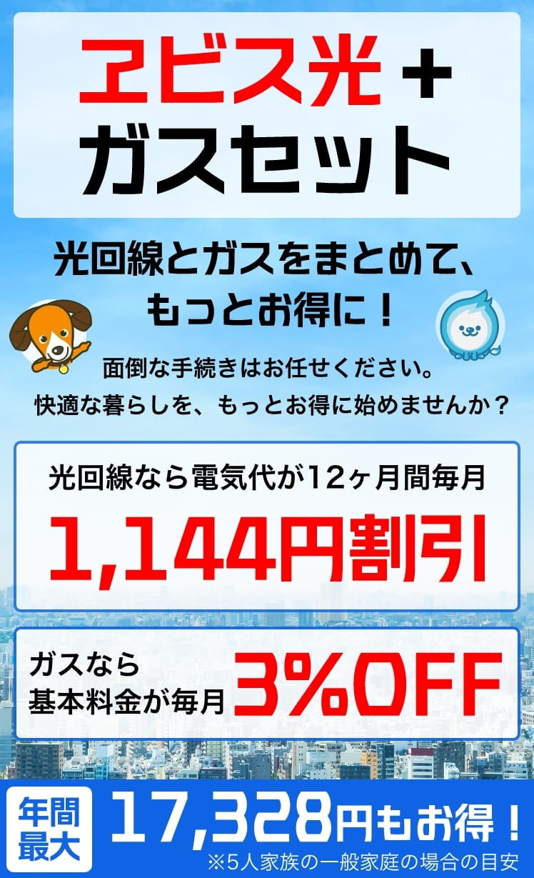 エビス光+ガスセット